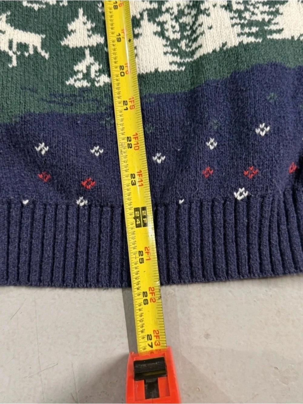 Vintage Northern Reflections Nature Winter Mountain Scene Cardigan Womens Large